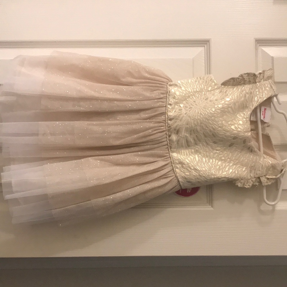 Girls Gold Color Dress